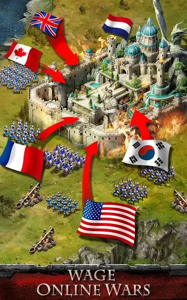 Скачать взлом Empire War: Age of hero [MOD: безлимитные ресурсы и энергия] — скриншот 4