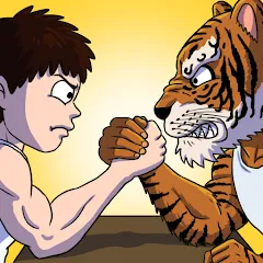 Скачать взлом Arm Wrestling Clicker [MOD: безлимитные деньги и усиленная сила]