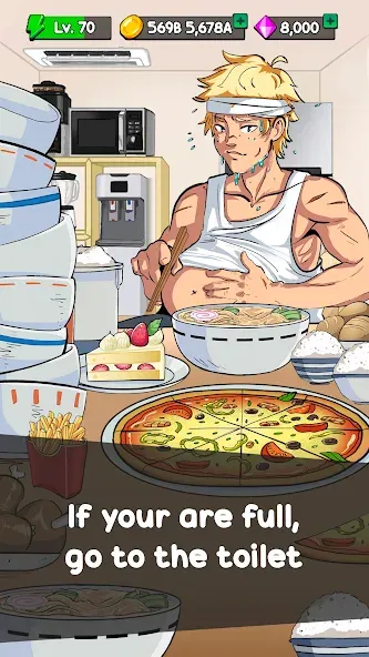 Food Fighter Clicker Games [MOD: много денег и энергии] (Бесплатно / APK) — скриншот 3