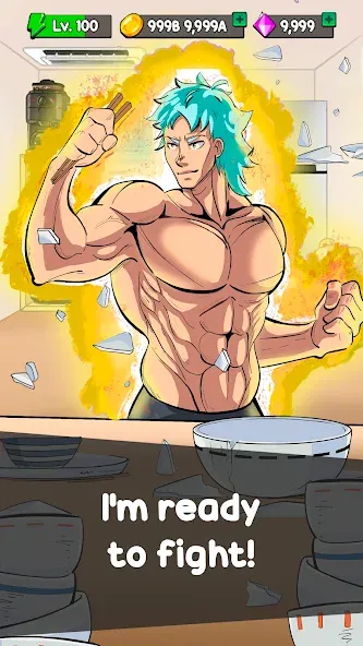 Food Fighter Clicker Games [MOD: много денег и энергии] (Бесплатно / APK) — скриншот 5
