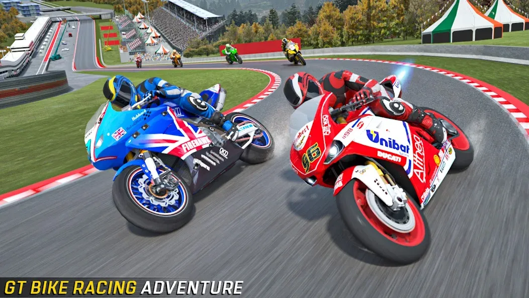 Скачать GT Bike Racing: Moto Bike Game [MOD: безлимитные деньги и все байки открыты] — скриншот 1