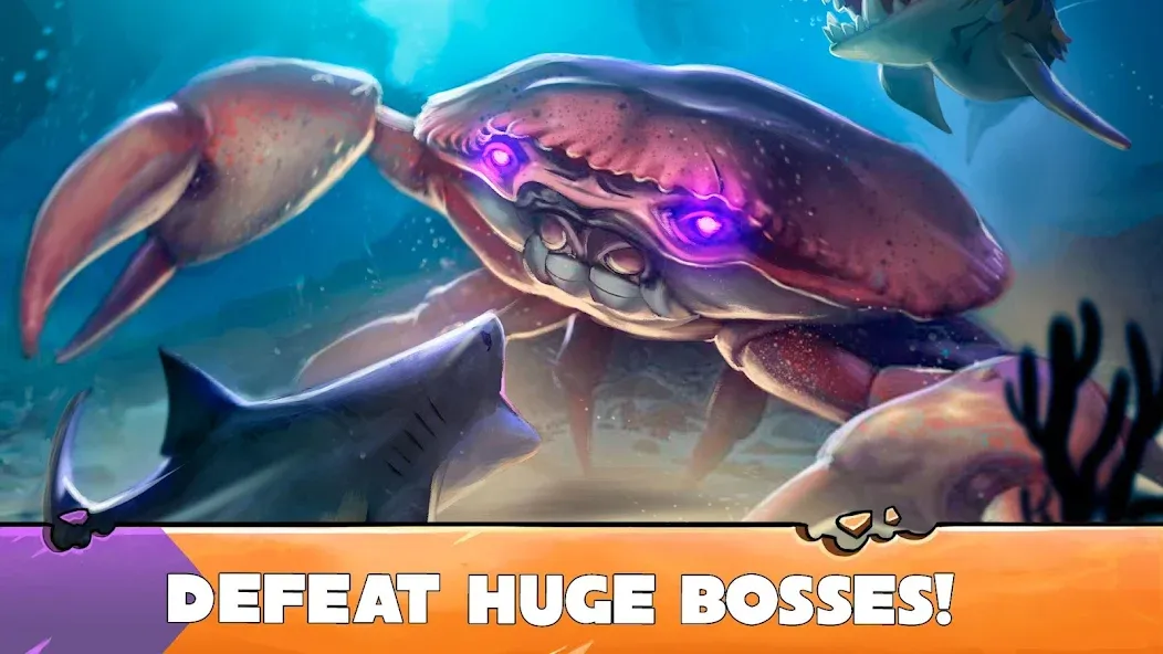 Взломанная Hungry Shark Evolution [MOD: безлимитные деньги и алмазы] на Андроид — скриншот 2