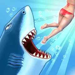 Взломанная Hungry Shark Evolution [MOD: безлимитные деньги и алмазы] на Андроид