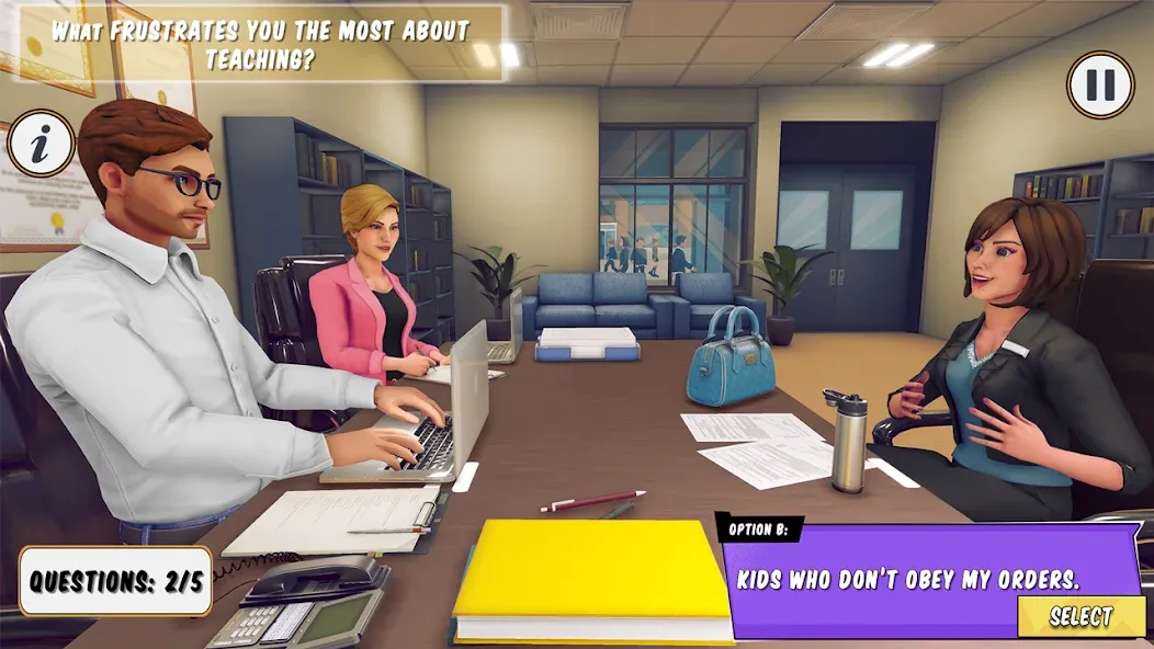 Скачать взлом High School Teacher Simulator [MOD: безлимитные деньги и все предметы открыты] — скриншот 1
