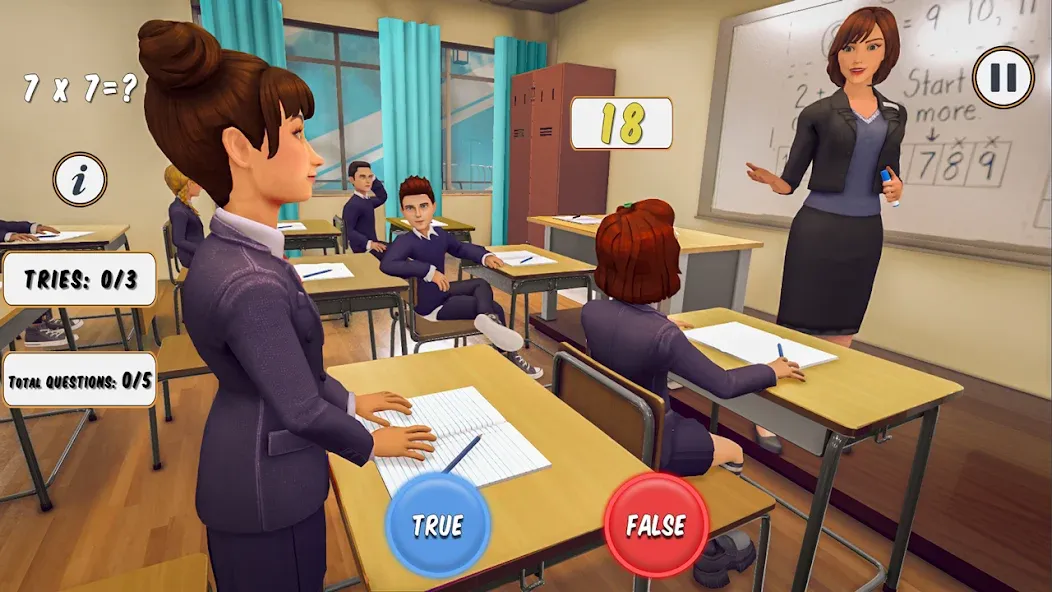 Скачать взлом High School Teacher Simulator [MOD: безлимитные деньги и все предметы открыты] — скриншот 2
