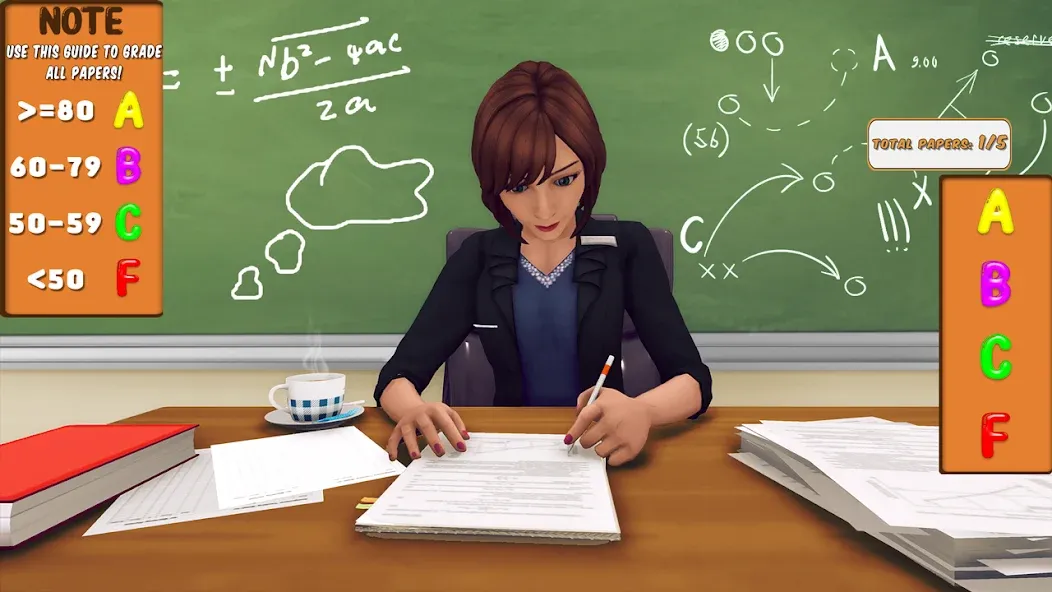 Скачать взлом High School Teacher Simulator [MOD: безлимитные деньги и все предметы открыты] — скриншот 3