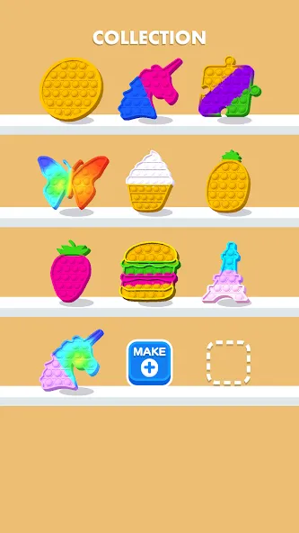 Скачать Fidget Toy Maker [MOD: безлимитные деньги и все игрушки открыты] на телефон — скриншот 4