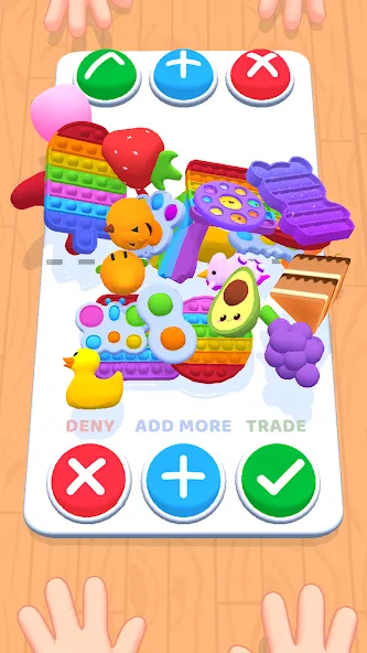 Скачать Fidget Toys Trading・Pop It 3D [MOD: безлимитные деньги и все игрушки] — скриншот 1