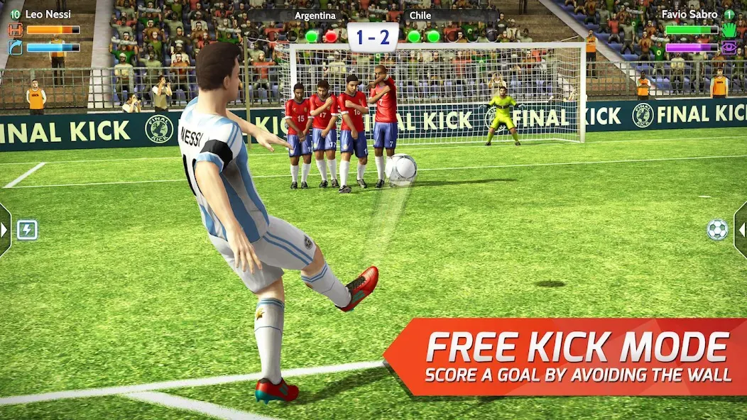 Скачать Final Kick: Online Soccer [MOD: безлимитные деньги и все команды] на телефон — скриншот 2