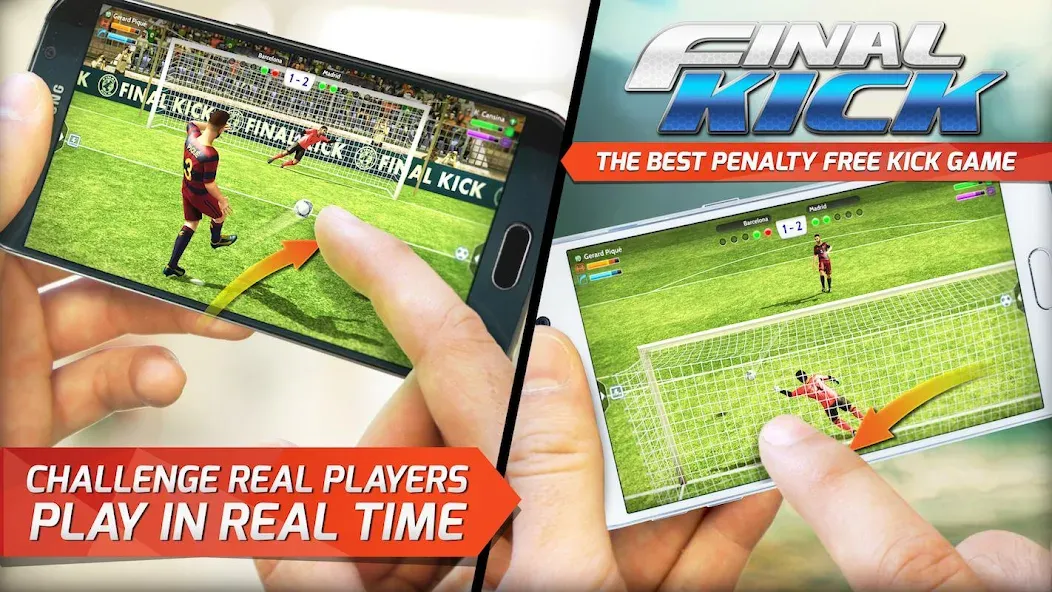 Скачать Final Kick: Online Soccer [MOD: безлимитные деньги и все команды] на телефон — скриншот 3