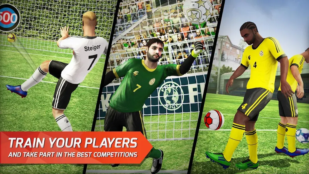 Скачать Final Kick: Online Soccer [MOD: безлимитные деньги и все команды] на телефон — скриншот 4