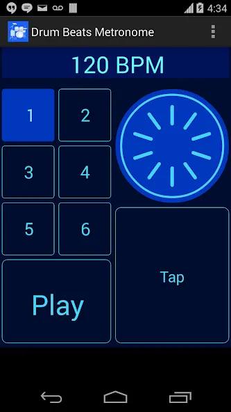 Скачать Drum Beats Metronome [MOD: точный ритм и без рекламы] на телефон — скриншот 1