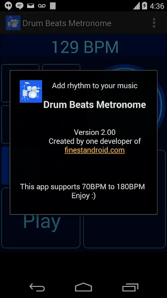 Скачать Drum Beats Metronome [MOD: точный ритм и без рекламы] на телефон — скриншот 4