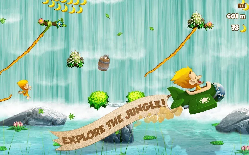 Benji Bananas [MOD: безлимитные бананы и открыты уровни] последняя версия — скриншот 1