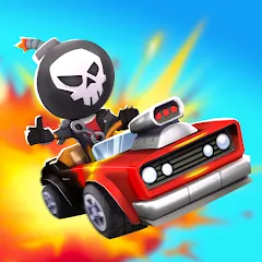 Boom Karts Multiplayer Racing [MOD: безлимитные деньги и все машины открыты] на Андроид