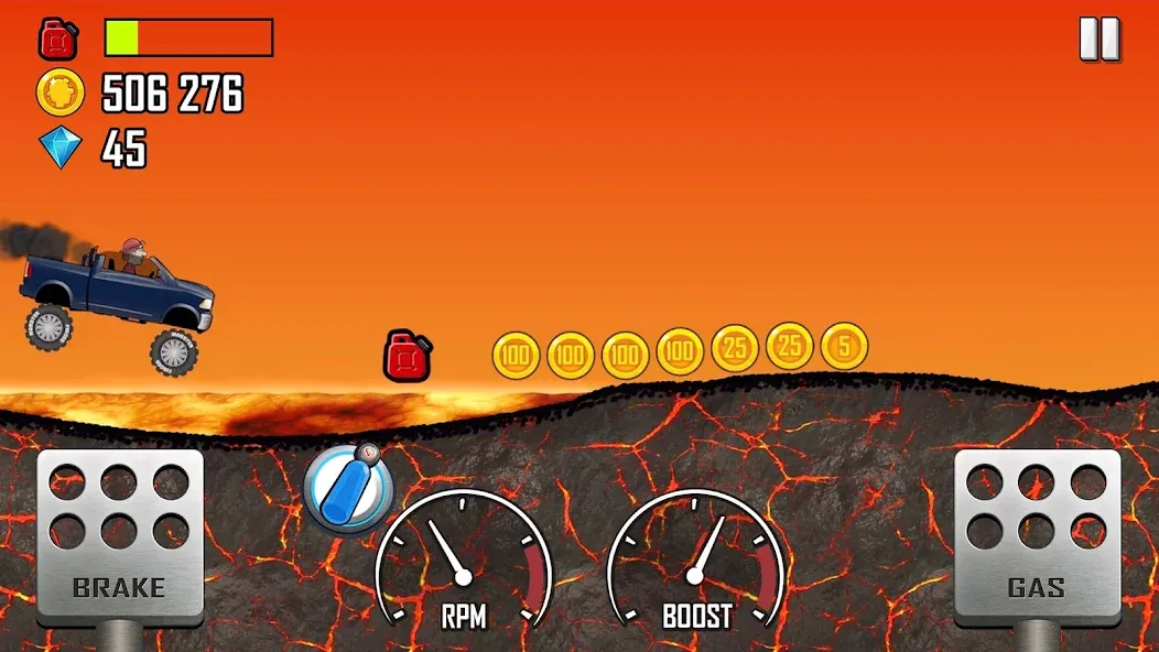 Hill Climb Racing [MOD: безлимитные деньги и топливо] последняя версия — скриншот 5