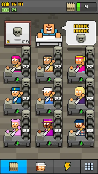 Взломанная Make More! - Idle Manager [MOD: безлимитные деньги и ресурсы] на Андроид — скриншот 3