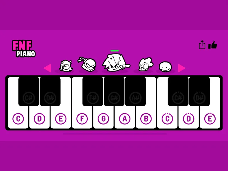 FNF Piano [MOD: все песни разблокированы] (Бесплатно / APK) — скриншот 4