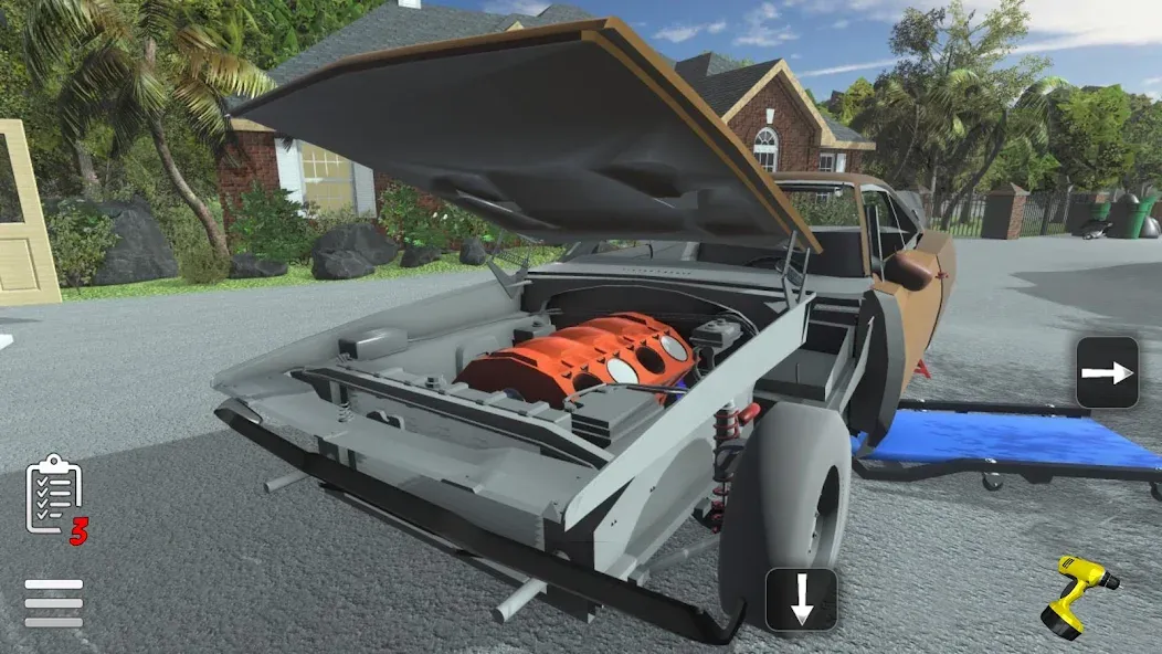 Скачать Fix My Car: Muscle Restoration [MOD: безлимитные деньги и детали] — скриншот 2