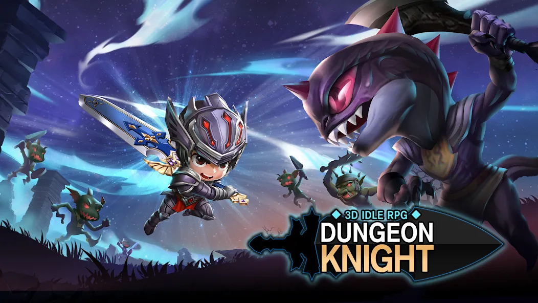 Скачать Dungeon Knight [MOD: безлимитное здоровье и мощное оружие] — скриншот 1