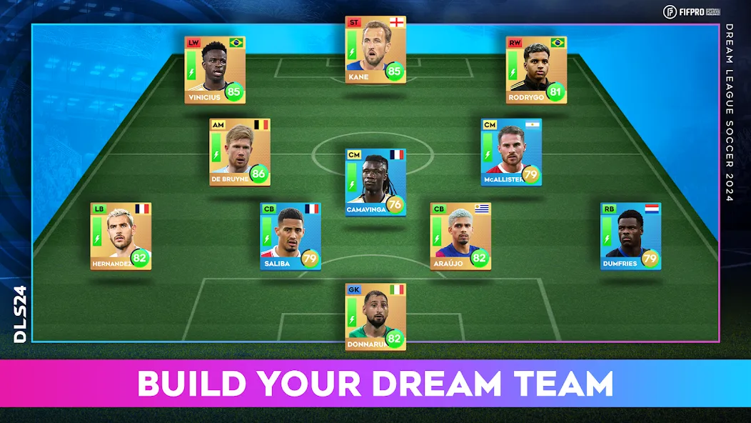 Скачать Dream League Soccer 2024 [MOD: безлимитные деньги и все команды открыты] — скриншот 4