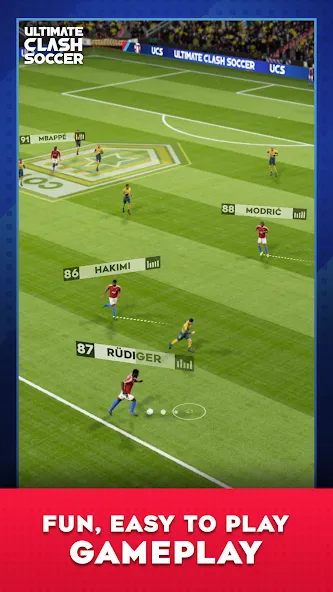 Скачать взлом Ultimate Clash Soccer [MOD: безлимитные деньги и энергия] — скриншот 3