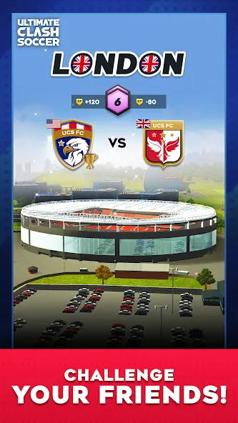 Скачать взлом Ultimate Clash Soccer [MOD: безлимитные деньги и энергия] — скриншот 5
