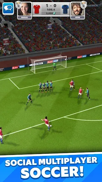 Score! Match - PvP Soccer [MOD: безлимитные деньги и усиленные игроки] на Андроид — скриншот 2