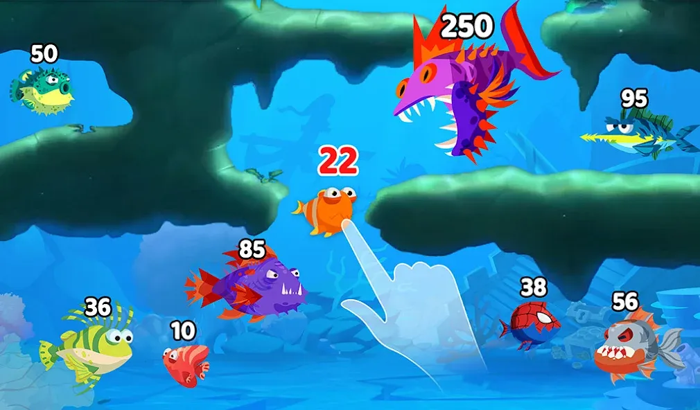 Скачать Fish Town IO: Mini Aquarium [MOD: безлимитные монеты и рыбки] — скриншот 2