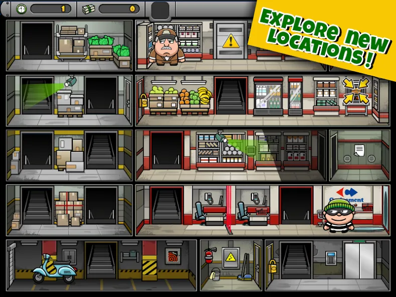 Bob The Robber 4 [MOD: безлимитные деньги и открыты все уровни] на Андроид — скриншот 2