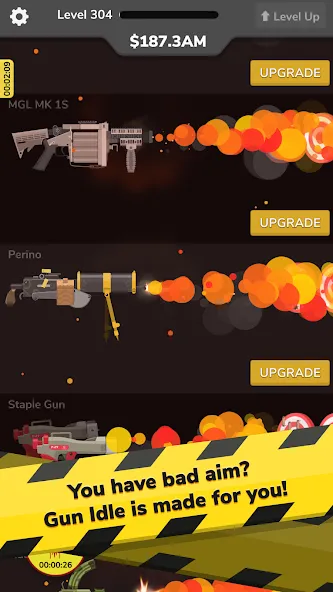 Скачать Gun Idle [MOD: много денег и боеприпасов] на телефон — скриншот 3