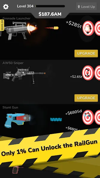 Скачать Gun Idle [MOD: много денег и боеприпасов] на телефон — скриншот 4