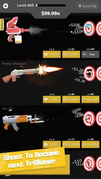 Скачать Gun Idle [MOD: много денег и боеприпасов] на телефон — скриншот 5
