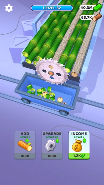 Скачать Idle Cutter: Wood Slice [MOD: много денег и все уровни открыты] — скриншот 4