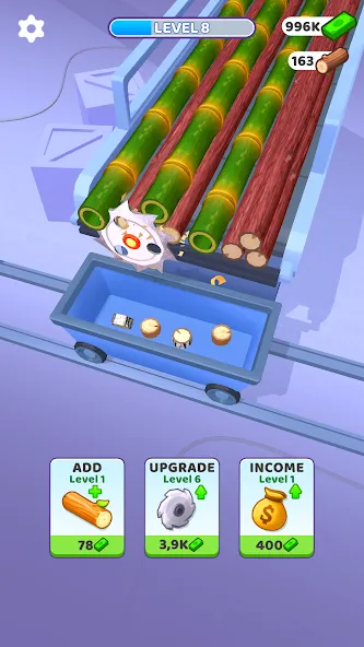 Скачать Idle Cutter: Wood Slice [MOD: много денег и все уровни открыты] — скриншот 5