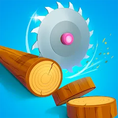 Скачать Idle Cutter: Wood Slice [MOD: много денег и все уровни открыты]