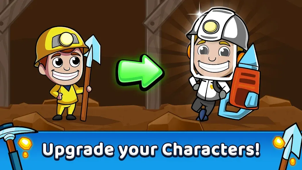 Скачать Idle Miner Tycoon: Gold Games [MOD: безлимитные деньги и много золота] — скриншот 2