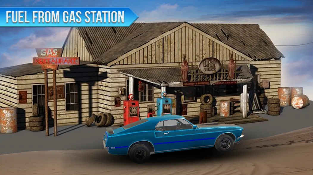 Скачать Long Road Trip Games Car Drive [MOD: безлимитное топливо и быстрые машины] на телефон — скриншот 3