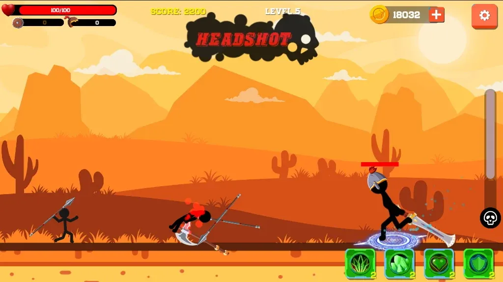 Spear war with Stickman [MOD: безлимитные монеты и усиленное оружие] последняя версия — скриншот 2