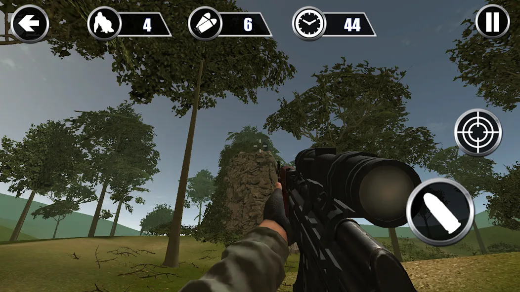 Скачать Gorilla Hunter: Hunting games [MOD: безлимитные патроны и мощное оружие] на телефон — скриншот 5
