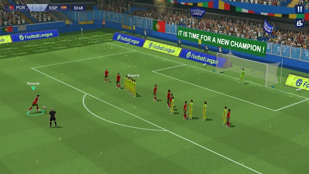 Скачать Football League 2024 [MOD: безлимитные деньги и энергия] на телефон — скриншот 4
