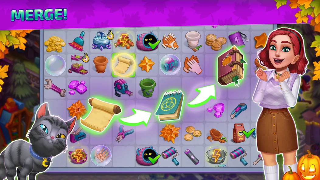 Chloe's Merge: House Design [MOD: безлимитные деньги и все предметы] (Бесплатно / APK) — скриншот 3