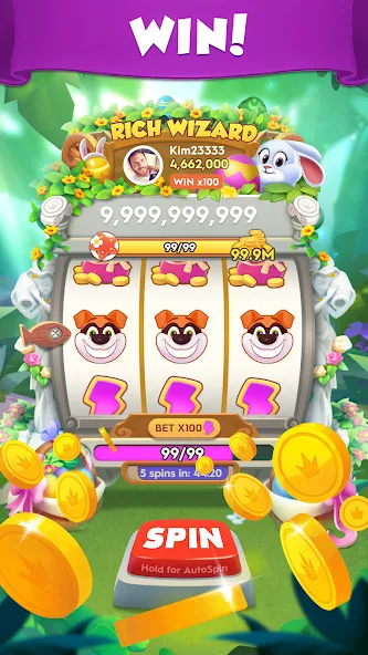 Скачать взлом Spin A Spell - Master of Coin [MOD: много монет и открытые уровни] — скриншот 4