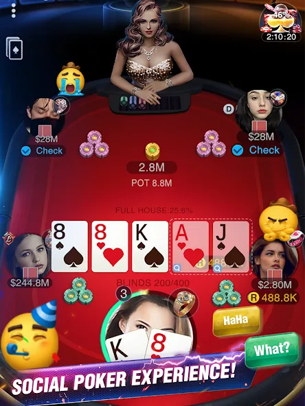Holdem or Foldem - Texas Poker [MOD: безлимитные фишки и открыты турниры] (Бесплатно / APK) — скриншот 2
