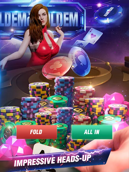 Holdem or Foldem - Texas Poker [MOD: безлимитные фишки и открыты турниры] (Бесплатно / APK) — скриншот 3