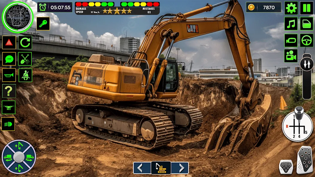 Скачать взлом Real Road Construction Games [MOD: безлимитные деньги и техника] — скриншот 1