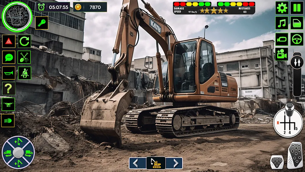 Скачать взлом Real Road Construction Games [MOD: безлимитные деньги и техника] — скриншот 2