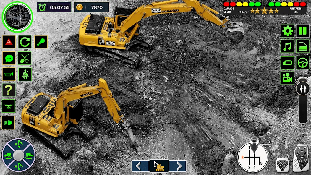 Скачать взлом Real Road Construction Games [MOD: безлимитные деньги и техника] — скриншот 3