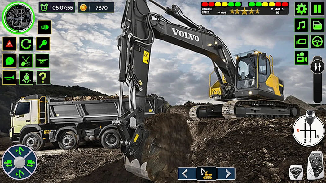 Скачать взлом Real Road Construction Games [MOD: безлимитные деньги и техника] — скриншот 4