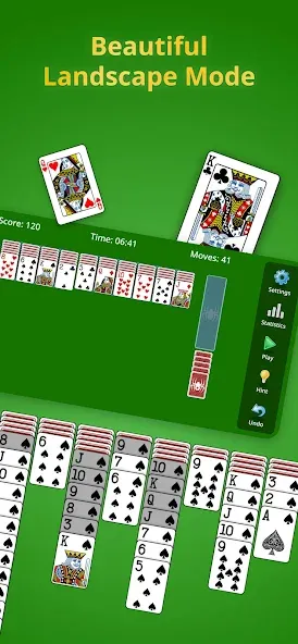 Spider Solitaire Classic [MOD: без рекламы и все масти открыты] (Бесплатно / APK) — скриншот 2